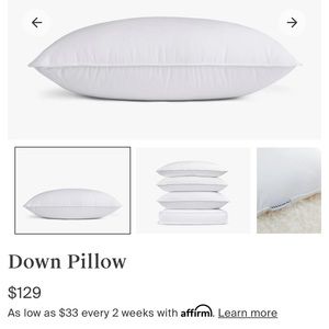 New Parachute Down Standard Pillow